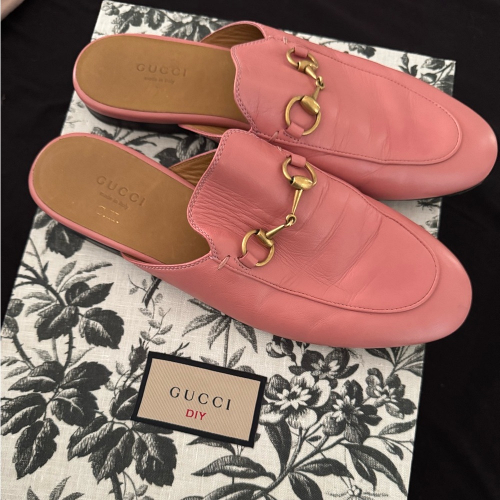 Gucci diy princetown horse bit leather slipper